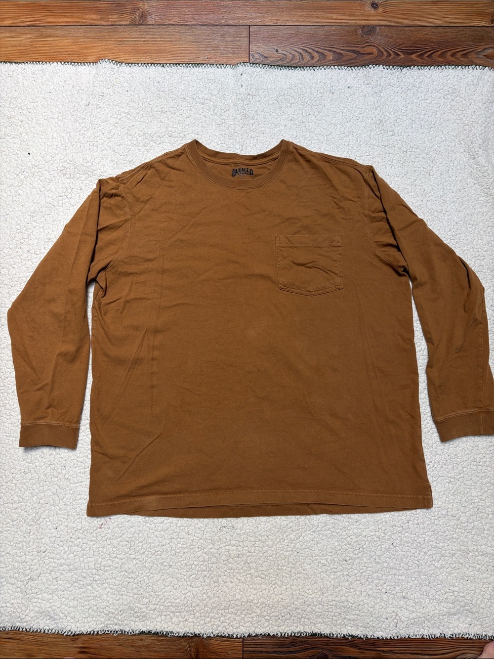 Men's Long-Sleeve Pocket Tee - Brown